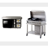 Plancha gaz sur chariot wtg 1040 plc open'cook de mobigrill : une cuisine d'extérieure modulable sur mesure et nomade_1