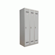 Vestiaire monobloc en métal industrie salissante - 3 colonnes 2 cases - Vinco Vestiaire monobloc en métal industrie salissante - 3 colonnes 2 cases - Vinco