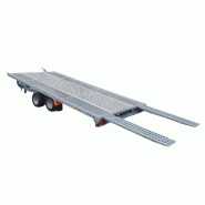 Remorque porte voiture-plateau - 5,00 X 2,10 M - 2700 KG Full Alu - TA-NO GRAVITY 27.50_0