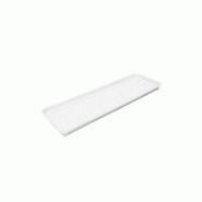 Schneider - Plaques en mélamine, rectangulaires, blanches, 580 x 195 x 20 mm - blanc plastique 227095