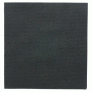 Serviette en ouate gaufré 2 plis noir 33x33cm - par 1200