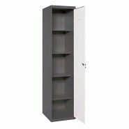 SimonRack Armoire Métallique de Rangement 1800x400x400, 1 Porte, 4 Étagères, Charge 0 kg par Niveau, Anthracite/Blanc - Simonlocker - noir métal 8