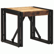 VidaXL Table basse 40x40x35 cm bois de manguier massif brut Modèle Signature Chic - 4016682