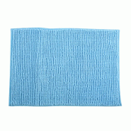 WellHome - Tapis de bain en microfibre 60x90cm couleur bleu clair - Oruga - bleu WH17175