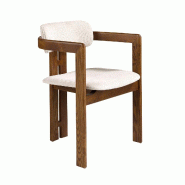 AC ANGEL CERDA Angel Cerdá Chaise en tissu blanc cassé 4194C 57 x 51 x 75 - blanc textile 8435631044369