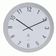 ALBA Horloge murale à quartz, cadre en ABS gris Ø 60 cm - gris HORGIANT-G