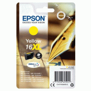 EPSON 16 / Stylo plume - Cartouche XL d'encre DuraBrite Ultra jaune authentique - C13T16344012