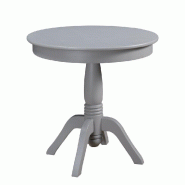Gueridon Romantic Grey Ø60 cm bois gris