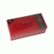 PAPSTAR 150 Serviettes "DAILY Collection" 1/4-pli 24 cm x 24 cm bordeaux - rouge papier 89605