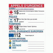 Pictogramme appels d'urgence - 23x30 cm