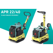 Plaque vibrante réversible  idéale pour les chantiers de petite taille ou exigu - Ammann - APR 22/40