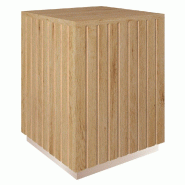Podium haut Vertigo T03 MDF naturel et chêne clair 45x45x60cm
