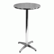 Table mange debout d'extérieur ronde Bruxelles Ø60cm en aluminium