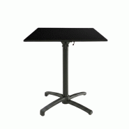 Table pliable 59x59 cm plateau compact modèle table sideral compact pied t-one - tigaone - 3701680324611