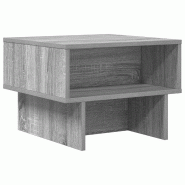 VidaXL Table basse Gris Sonoma 48 x 46 x 35 cm Bois d'ingénierie Modèle Atlas Core - 8000233