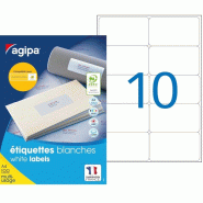 1000 étiquettes blanches multi-usage, format 99,1 x 57 mm (100 feuilles A4 / cdt) - 3270241009828