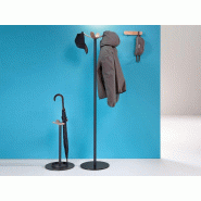Porte-manteau Capri en métal design patère bois Porte-manteau Capri en métal design patère bois