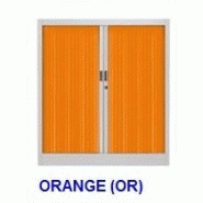 Armoire haute de bureau monobloc coloris acidule Armoire haute de bureau monobloc coloris acidule