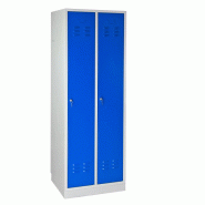 Armoire vestiaire 2 portes - bleu - 600 x 500 x 1775 mm Armoire vestiaire 2 portes - bleu - 600 x 500 x 1775 mm