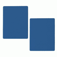 Benetton - Lot de 2 Draps-Housses 200x200cm + 30cm pour lit de 2m couleur Bleu Rainbow - bleu PK7617 Benetton - Lot de 2 Draps-Housses 200x200cm + 30cm pour lit de 2m couleur Bleu Rainbow - bleu PK7617