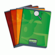 Calligraphe Lot de 10 Cahier Ligne 8000 17x22, 96p./48 feuilles 90 g/m² piquées, couv. Vernis UV, Séyès - 3210331087244