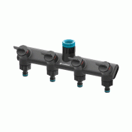 Cellfast - Répartiteur quatre voies ERGO - noir CF039