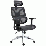 CLP Chaise de bureau Deshler Noir - noir textile 323178 CLP Chaise de bureau Deshler Noir - noir textile 323178