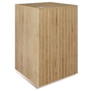 Comptoir Vertigo T03 MDF naturel et chêne clair avec tiroir 60x60x93cm