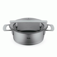 Fissler - Collection Phi - Casserole avec couvercle en verre 20 cm - Acier inoxydable 18/10 4009209393414