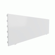 Fond lisse 100x30cm blanc - pour gondole en acier