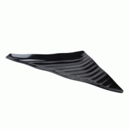 ITALCONCEPT L2G Plat Melamine Noir Ondule Triangulaire 'L' - 3616350126672_0