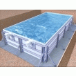Kit piscine à ossature métallique infinit'eau de gardipool