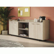 Meuble de service en mélaminé Frezza L274 H100