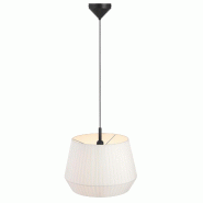 Nordlux Suspension DICTE 40 Textile Blanc, H.33.7 - IP20 - E27 / Intérieur - blanc 5704924005510 Nordlux Suspension DICTE 40 Textile Blanc, H.33.7 - IP20 - E27 / Intérieur - blanc 5704924005510