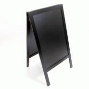 Panneau trottoir verni noir - 70x125cm - résistant et durable