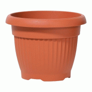 Prosperplast - Pot TERRA 8 L - 30x30x23,5 cm, coloris Terre cuite - orange plastique polypropylène ZA3076
