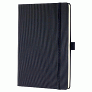 Sigel Carnet Conceptum® Pure Hardcover A5, 194 p./97 feuilles 80 g/m² quadrillé, couv. Noire - noir CO121_0
