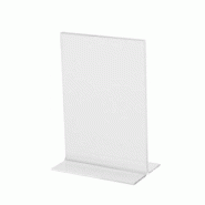 Sigel Présentoir de table Acrylic, vertical, pour A6, transparent - 4004360981715