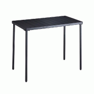 Table rectangulaire 'Supra-tek'  130x70x75cm noir fer