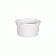 Thouy Pot à glace en carton 4 Oz par 50 - blanc 3701114814411