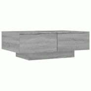 VidaXL Table basse Sonoma gris 90x60x31 cm Bois d'ingénierie Modèle Polaris Bistro - 815196XL