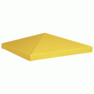 VidaXL Toile de toit de belvédère 270 g/m² 3x3 m Jaune Modèle Vega ProDesk Max - 312079