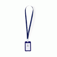 25x Cordon / Lanyard et Porte-noms / Badge Bleu Marine - 8412536821226