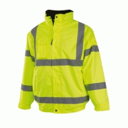 Blouson matelasse securite couleur jaune fluo ref. Rtra358