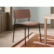 Chaise Essenza Harmony tapissée et personnalisable