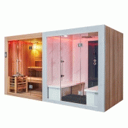 COMBI SAUNA HAMMAM BOREAL® SENSATION - 8 PLACES-360*160*210