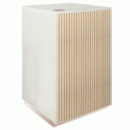 Comptoir Vertigo T01 avec tiroir MDF naturel et noyer clair 60x60x93cm