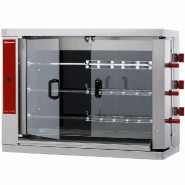 Diamond - Rôtissoire électrique vitrocéramique, 3 broches (18 poulets) - réf. RVE/3C-CM - inox AKS-RVE/3C-CM