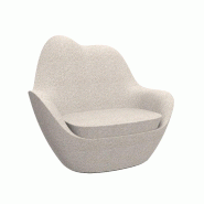 Fauteuil lounge in & out SABINAS  - écru granit