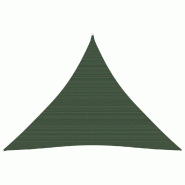 Helloshop26 - Voile toile d'ombrage parasol 160 g/m² PEHD 3,6 x 3,6 x 3,6 m vert foncé 02_0009419 - vert 3000508782726